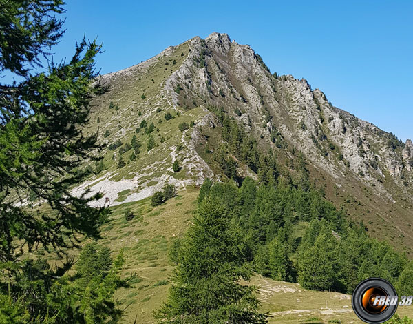 La crête vue du col Fromage.