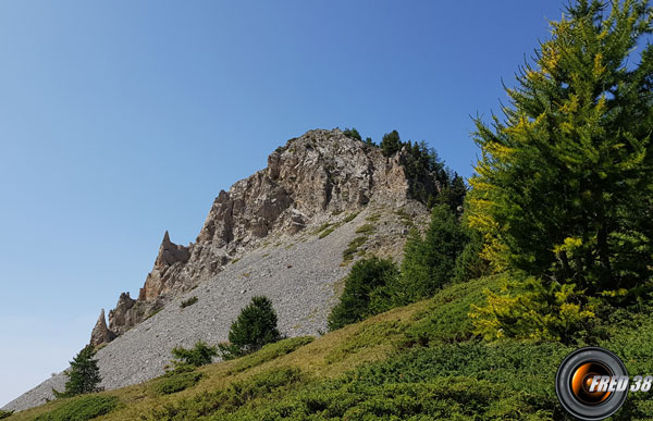 Au dessus du col de Bramousse.