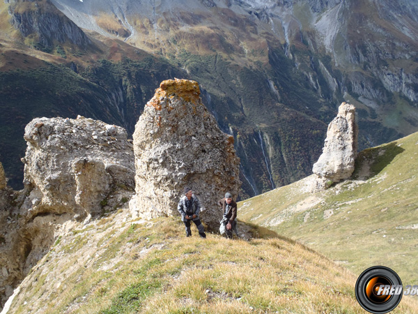 La zone de rochers ruiniformes.