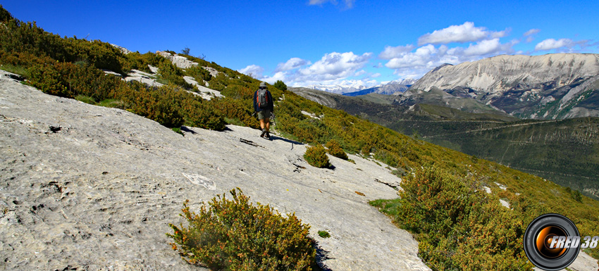 Le sommet et à droite le sommet du Cheval Blanc.