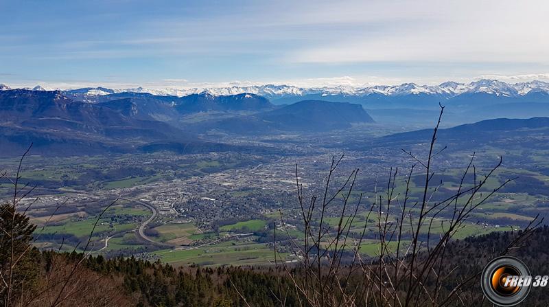 Vue sur Chambéry.