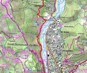 Dalle aux amonites carte