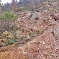 Montée dans la carrière de gypse.