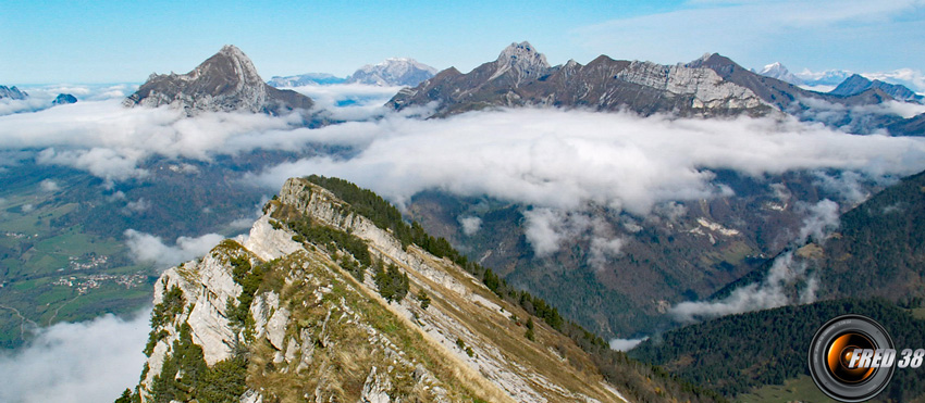 La crête vue du sommet