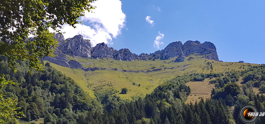 Le sommet et sa crête