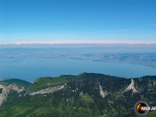 Le lac vu du sommet.