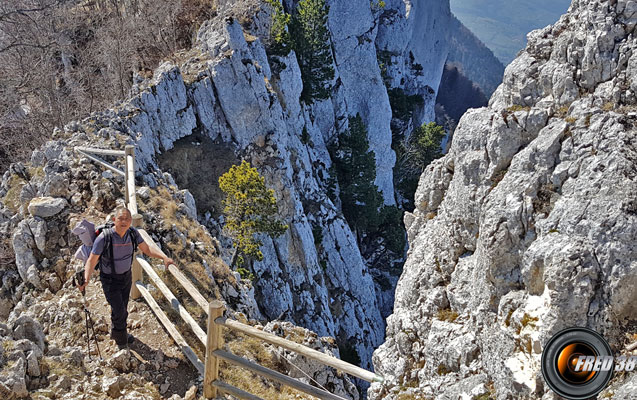 En haut des Échelles.