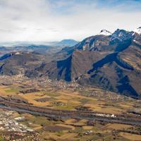 Vue sur la plaine de l'Isère.