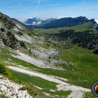 Le vallon vu du col de Bellefont.