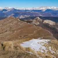 Les crêtes vers Comboursière.