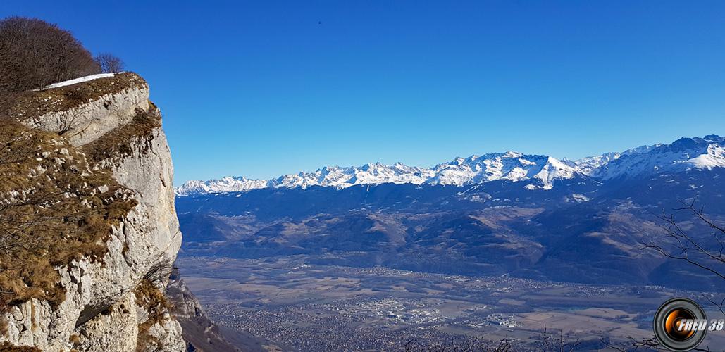 Belle vue sur Belledonne.