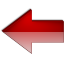 Fleche gauche rouge icon