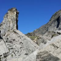 Sous la brêche du Dérochoir.