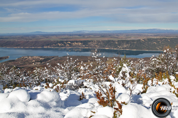 Magnifique vue sur le lac de Sainte-Croix.