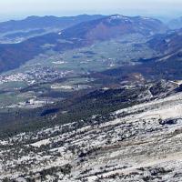 Vue sur la côte 2000.