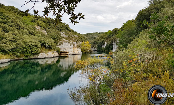 La fin des gorges et le début du lac.