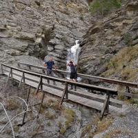 Passerelle du début.