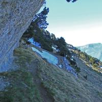 Petit sangle avant d’entamer la montée dans le goulet.
