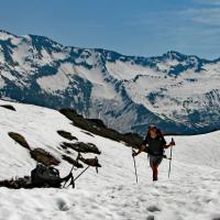 En fond le Mont Bellachat.