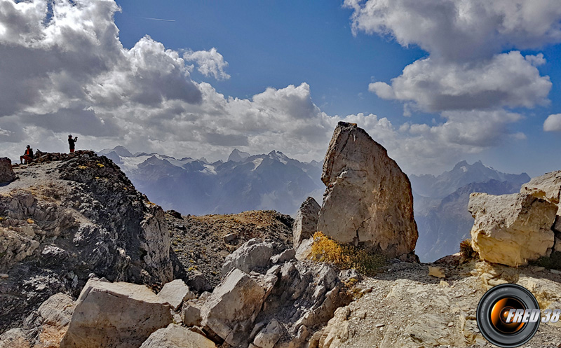 Vue sur les Ecrins.