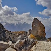 Vue sur les Ecrins.