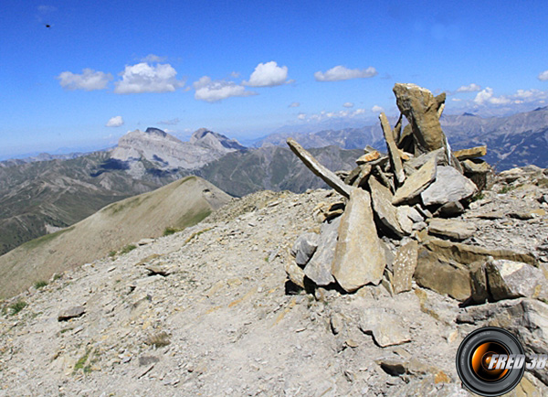 Le cairn du sommet.