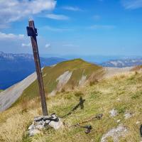 Le sommet et Crêt Lognan en fond.