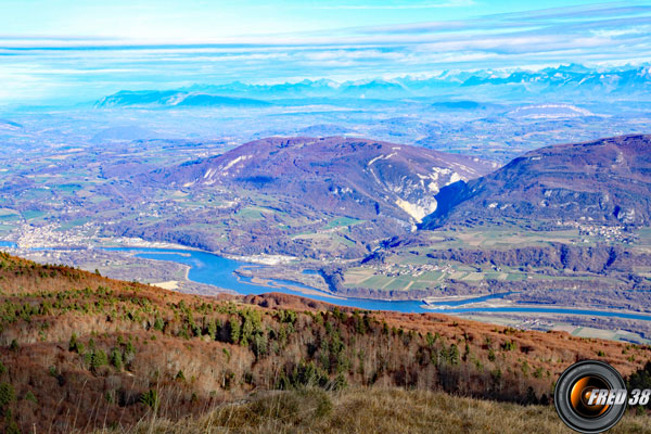 Le Rhône vu du sommet .