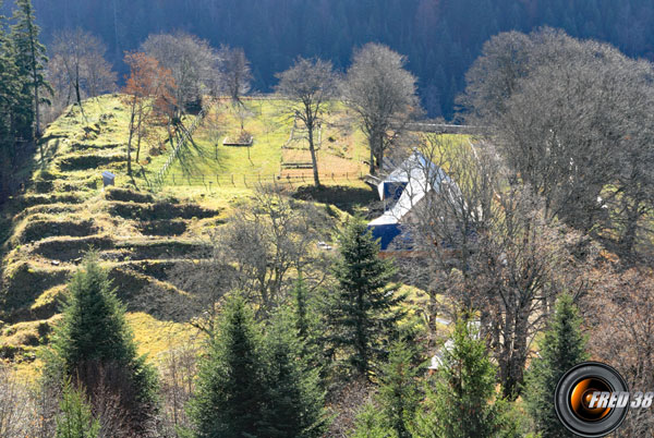 Les ruines de la Chartreuse d'Arvière.