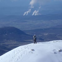 La crête vue du sommet.