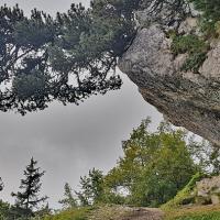 Passage sous la falaise