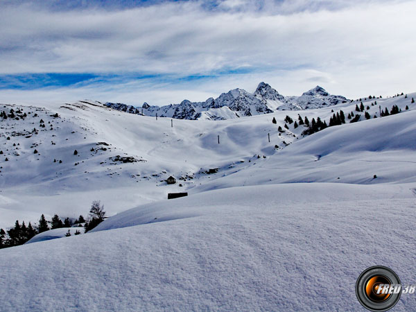 Le col du Merdaret.