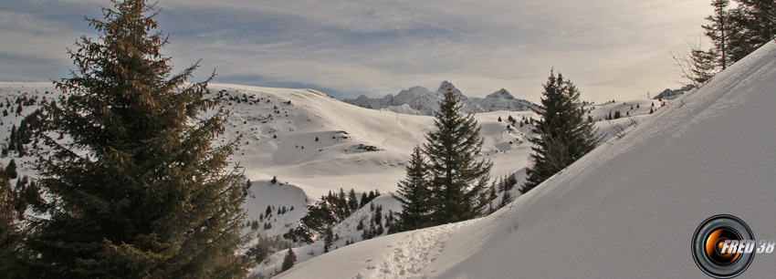 Le col du Merdaret.