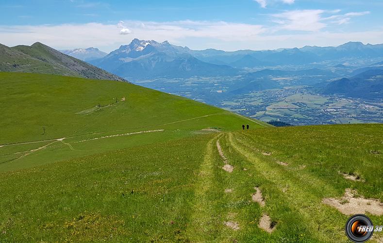 Sur la crête finale.