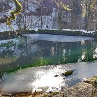Le plan d'eau.