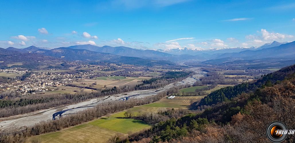 Vue sur la Bléone.