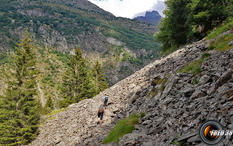 Dans la descente.