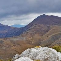 Vue sur le Grand Mourre et le Chiran.