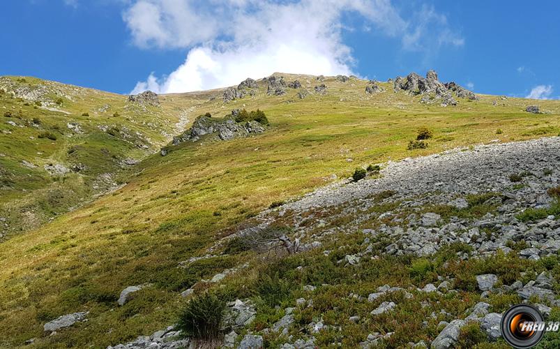 La descente.