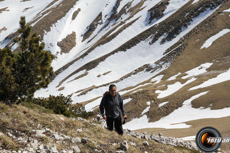 Au dessus du col de la Seysse