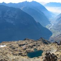 Lac autier et vallée du Valgaudémar.