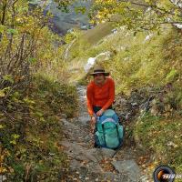 Sentier au dessus de la Laisonnay d'en Haut