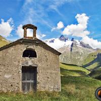 La chapelle de la Ville des Glaciers au départ.
