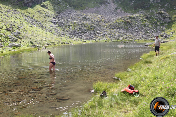 Baignable en été.