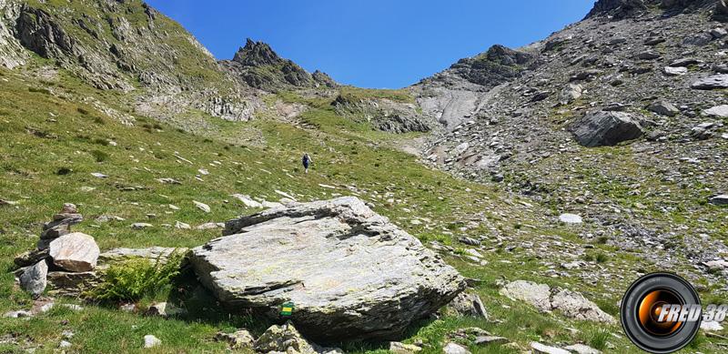 Sous le col de Lavoire versant SO.