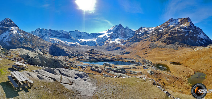 Vue du refuge.