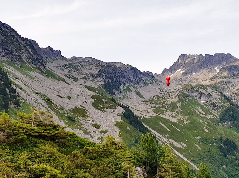 Le lac vers la flêche