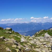 Vue sur le massif des Bauges.
