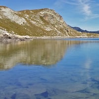 Le grand lac et en fond la Tête de Girardin.