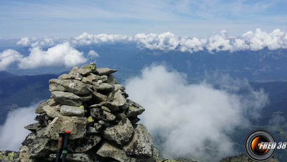 Le cairn du sommet.